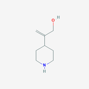 molecular formula C8H15NO B11921756 2-(Piperidin-4-yl)prop-2-en-1-ol 