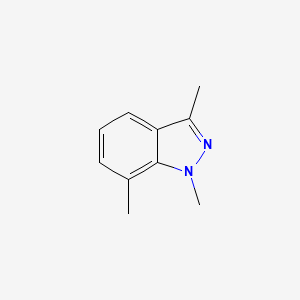 molecular formula C10H12N2 B11921780 1,3,7-Trimethyl-1H-indazole 