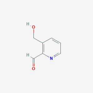 molecular formula C7H7NO2 B11921801 3-(Hydroxymethyl)picolinaldehyde 
