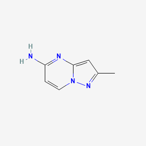 molecular formula C7H8N4 B11921824 2-Methylpyrazolo[1,5-a]pyrimidin-5-amine 