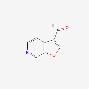 molecular formula C8H5NO2 B11921849 Furo[2,3-c]pyridine-3-carbaldehyde 
