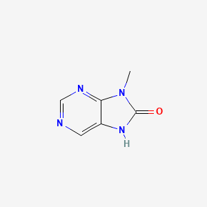 molecular formula C6H6N4O B11921861 9-methyl-7H-purin-8(9H)-one 