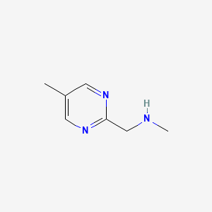 molecular formula C7H11N3 B11921866 N-Methyl-1-(5-methylpyrimidin-2-yl)methanamine 