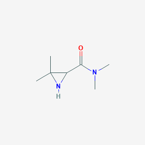 molecular formula C7H14N2O B11921883 N,N,3,3-Tetramethylaziridine-2-carboxamide 
