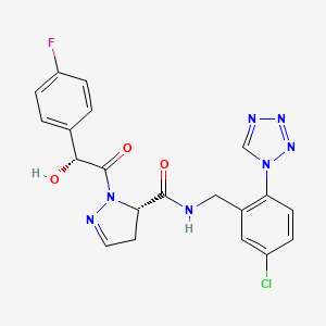 molecular formula C20H17ClFN7O3 B1192189 AZ-12971554 