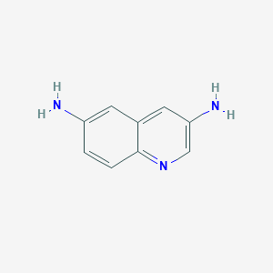 molecular formula C9H9N3 B11921901 Quinoline-3,6-diamine CAS No. 7200-62-6