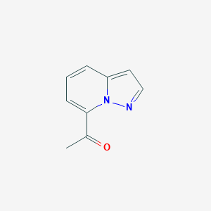 molecular formula C9H8N2O B11921930 1-(Pyrazolo[1,5-a]pyridin-7-yl)ethanone 