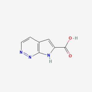 molecular formula C7H5N3O2 B11921936 7H-Pyrrolo[2,3-c]pyridazine-6-carboxylic acid 