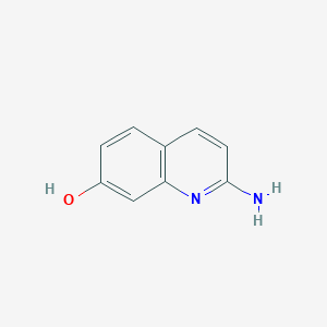 molecular formula C9H8N2O B11921968 2-Aminoquinolin-7-ol 