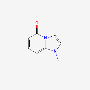molecular formula C8H8N2O B11921979 1-methylimidazo[1,2-a]pyridin-5(1H)-one CAS No. 204927-16-2