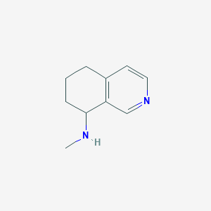 molecular formula C10H14N2 B11921998 N-methyl-5,6,7,8-tetrahydroisoquinolin-8-amine 