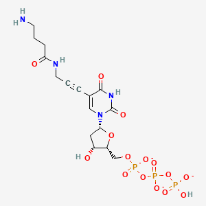molecular formula 18H26N4O15P33- B1192200 Amino-11-dUTP 