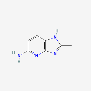 molecular formula C7H8N4 B11922012 2-methyl-1H-imidazo[4,5-b]pyridin-5-amine 