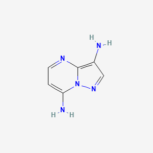 molecular formula C6H7N5 B11922030 Pyrazolo[1,5-a]pyrimidine-3,7-diamine CAS No. 201599-12-4
