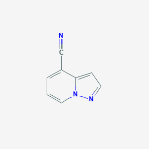 molecular formula C8H5N3 B11922034 Pyrazolo[1,5-a]pyridine-4-carbonitrile 