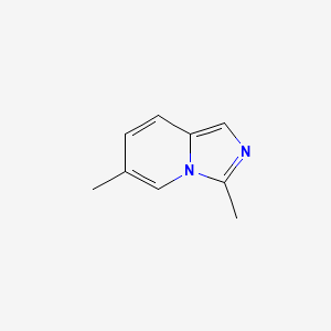 molecular formula C9H10N2 B11922039 3,6-Dimethylimidazo[1,5-A]pyridine 