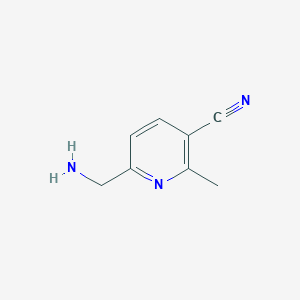 molecular formula C8H9N3 B11922067 6-(Aminomethyl)-2-methylnicotinonitrile 