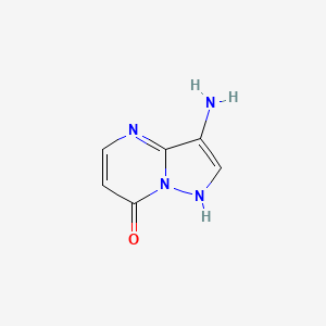 molecular formula C6H6N4O B11922073 3-Aminopyrazolo[1,5-a]pyrimidin-7-ol 