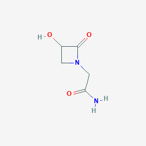 molecular formula C5H8N2O3 B11922075 2-(3-Hydroxy-2-oxoazetidin-1-yl)acetamide 