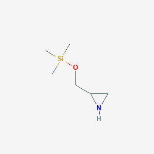 molecular formula C6H15NOSi B11922101 2-(((Trimethylsilyl)oxy)methyl)aziridine CAS No. 88419-41-4