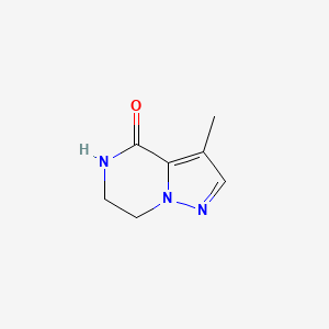 molecular formula C7H9N3O B11922119 3-Methyl-6,7-dihydropyrazolo[1,5-a]pyrazin-4(5H)-one 