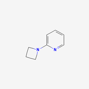 molecular formula C8H10N2 B11922145 2-(Azetidin-1-yl)pyridine 