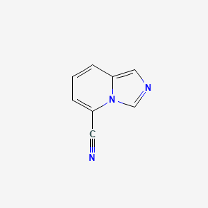molecular formula C8H5N3 B11922199 Imidazo[1,5-a]pyridine-5-carbonitrile CAS No. 141912-72-3