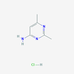 molecular formula C6H10ClN3 B11922249 2,6-Dimethylpyrimidin-4-amine hydrochloride 