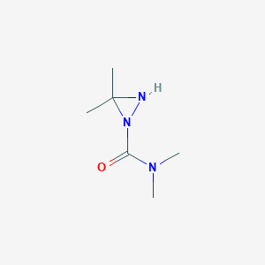 molecular formula C6H13N3O B11922331 N,N,3,3-tetramethyldiaziridine-1-carboxamide 