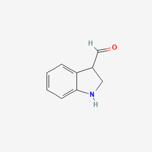 molecular formula C9H9NO B11922334 Indoline-3-carbaldehyde 