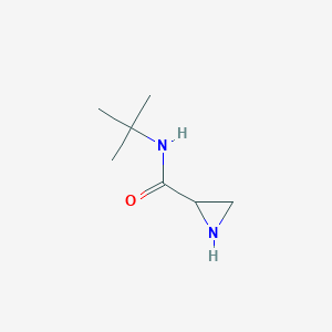molecular formula C7H14N2O B11922395 N-(tert-Butyl)aziridine-2-carboxamide 