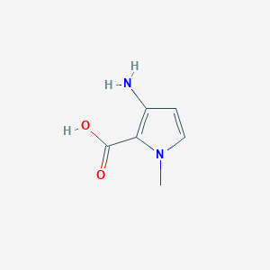 molecular formula C6H8N2O2 B11922437 3-Amino-1-methyl-1H-pyrrole-2-carboxylic acid 