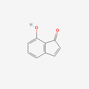 molecular formula C9H6O2 B11922462 7-Hydroxy-1H-inden-1-one 