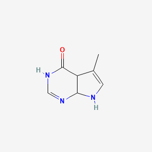 molecular formula C7H9N3O B11922490 5-Methyl-7,7a-dihydro-3H-pyrrolo[2,3-d]pyrimidin-4(4aH)-one CAS No. 924290-45-9
