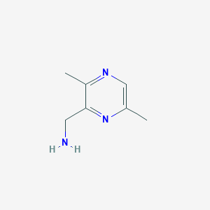 molecular formula C7H11N3 B11922521 (3,6-Dimethylpyrazin-2-yl)methanamine 