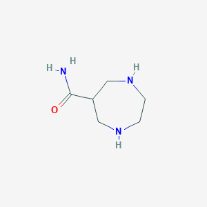 molecular formula C6H13N3O B11922533 1,4-Diazepane-6-carboxamide CAS No. 220364-86-3