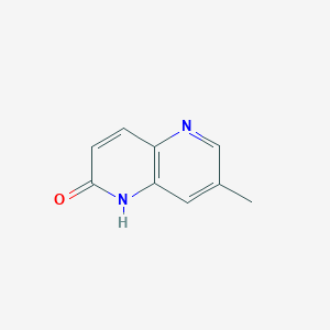 molecular formula C9H8N2O B11922545 7-Methyl-1,5-naphthyridin-2(1h)-one 