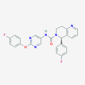 molecular formula C25H19F2N5O2 B1192263 (R)-BAY-899 