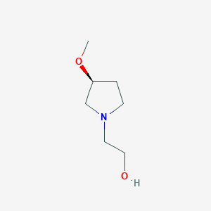 molecular formula C7H15NO2 B11922671 (S)-2-(3-Methoxypyrrolidin-1-yl)ethanol 