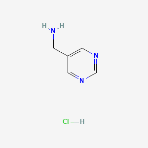molecular formula C5H8ClN3 B11922729 Pyrimidin-5-ylmethanamine hydrochloride 