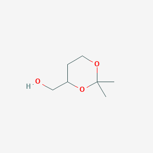 molecular formula C7H14O3 B11922737 (2,2-Dimethyl-1,3-dioxan-4-yl)methanol CAS No. 56476-33-6