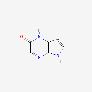 molecular formula C6H5N3O B11922774 1,5-Dihydro-2H-pyrrolo[2,3-b]pyrazin-2-one 
