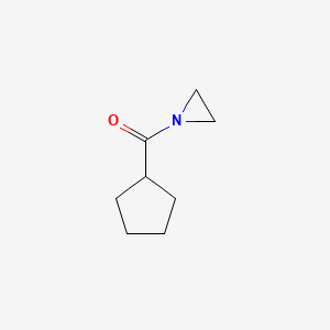 molecular formula C8H13NO B11922780 Aziridin-1-yl(cyclopentyl)methanone CAS No. 36601-87-3