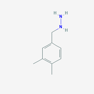 molecular formula C9H14N2 B11922818 (3,4-Dimethyl-benzyl)-hydrazine CAS No. 51421-19-3