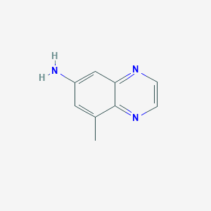 molecular formula C9H9N3 B11922848 8-Methylquinoxalin-6-amine 