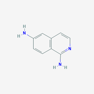 molecular formula C9H9N3 B11922926 Isoquinoline-1,6-diamine 