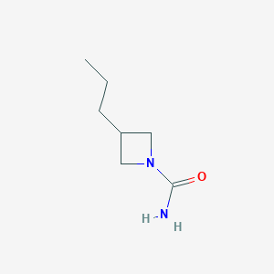 molecular formula C7H14N2O B11922979 3-Propylazetidine-1-carboxamide 