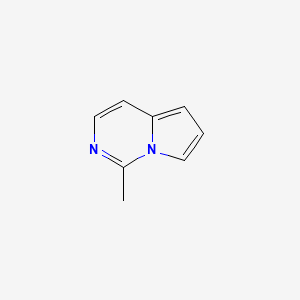 molecular formula C8H8N2 B11923050 1-Methylpyrrolo[1,2-c]pyrimidine 