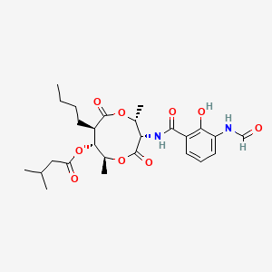 molecular formula C26H36N2O9 B1192306 Antimycin A3 CAS No. 522-70-3