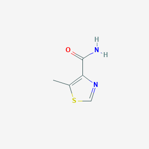 molecular formula C5H6N2OS B11923069 5-Methylthiazole-4-carboxamide 